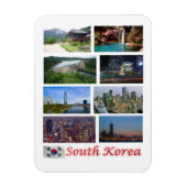 Flexible Corée du Sud - Mosaic - Magnet (Vertical)