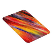 Flexible Couleur du soleil Abstrait Magnet d'art (Côté Droit)