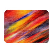 Flexible Couleur du soleil Abstrait Magnet d'art (Horizontal)