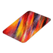 Flexible Couleur du soleil Abstrait Magnet d'art (Côté Gauche)