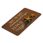 Flexible couple d'étoiles de plage Magnet Réservez la date (Côté Gauche)