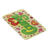 Flexible Courage Heart Word Art Inspirational Fridge Magnet (Côté Droit)