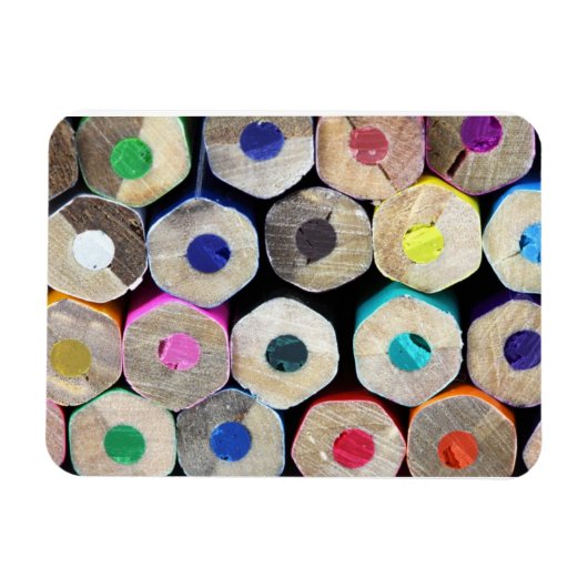 Flexible Crayon coloré termine Magnet Premium (Horizontal)