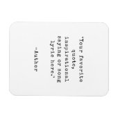 Flexible Créez votre propre Magnet de devis d'inspiration (Horizontal)