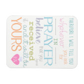 Flexible croyance prière christian magnet verset bible (Horizontal)