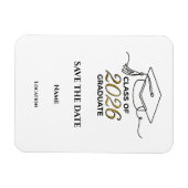 Flexible Custom 2026 Graduation Save the Date Magnet (Horizontal)