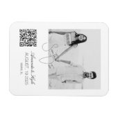 Flexible Custom Photo Fridge announcement Engagement magnet (Horizontal)