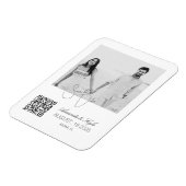 Flexible Custom Photo Fridge announcement Engagement magnet (Côté Gauche)
