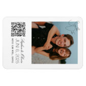 Flexible Custom Photo Save the Date Wedding magnet (Horizontal)