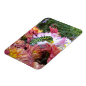 Flexible Cute Caterpillar sur Bed of Mums Magnet (Côté Gauche)