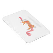 Flexible Cute corgi puppy stealing toilet roll magnet (Côté Droit)