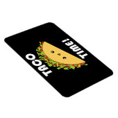 Flexible Cute kawaii Taco Time ! Magnet (Côté Droit)