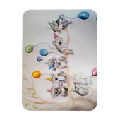 Flexible Cute Koala koalas Aquarelle d'animal Magnet d'art (Vertical)
