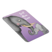 Flexible Cute mother & baby elephant magnet (Côté Droit)