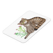 Flexible Cute Scottish Wildcat and kitten magnet (Côté Gauche)