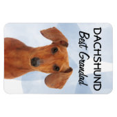 Flexible Dachshund Best Grand Magnet (Horizontal)