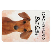 Flexible Dachshund Best Sister Magnet (Horizontal)