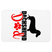 Flexible Dachshund Papa 4x6 Magnet (Horizontal)