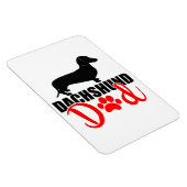 Flexible Dachshund Papa 4x6 Magnet (Côté Droit)