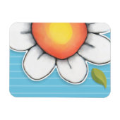 Flexible Daisy Joy bleu Premium Magnet (Horizontal)