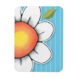 Flexible Daisy Joy Blue Premium Magnet