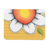 Flexible Daisy Joy jaune Premium Magnet (Horizontal)