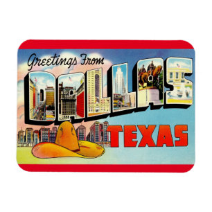 Flexible Dallas Texas Magnet