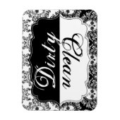 Flexible Damas mortes - Magnet de cuisine propre / sale (Vertical)