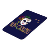 Flexible Damask New Orleans Mask Magnet (Côté Gauche)