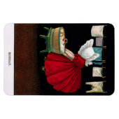 Flexible Début des années 1900 Lundi Sunbonnet Sue Magnet (Horizontal)