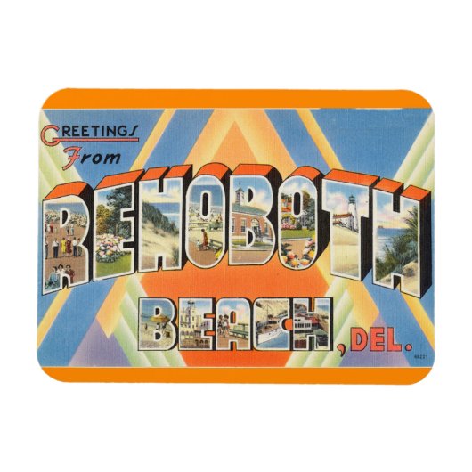 Flexible Delaware, Rehoboth Beach Magnet (Horizontal)