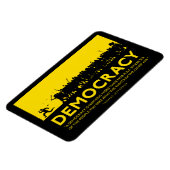 Flexible Démocratie Jefferson Citation Premium Magnet (Côté Gauche)