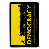 Flexible Démocratie Jefferson Citation Premium Magnet (Vertical)