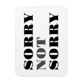 Flexible Désolé Pas Désolé Flexi Magnet (Vertical)