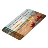 Flexible destination de plage au coucher du soleil Magnet R (Côté Gauche)