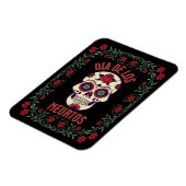 Flexible Dia de los Muertos Magnet crâne de sucre (Côté Gauche)