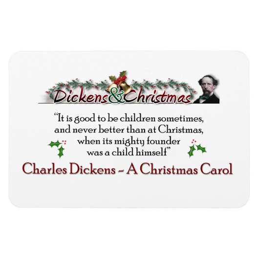 Flexible Dickens Un Magnet De Citation De Carol De Noël (Horizontal)