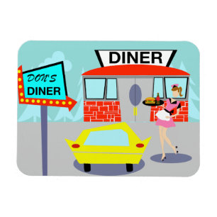 Flexible Diner Flexi Magnet 1950