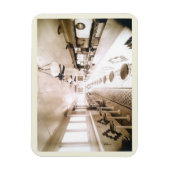 Flexible Diner Interior, 1920 Déco Magnet Vintage (Vertical)