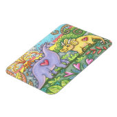 FLEXIBLE DINOSAUR VALENTINE MAGNET PRÉHISTORIQUE (Côté Gauche)