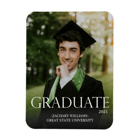 Flexible Diplômé 3M et graduation photo Magnet Darker (Vertical)