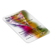 Flexible Dirty Martini Drink Recette Magnet (Côté Droit)