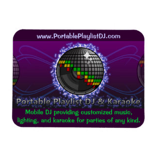Flexible DJ Business Magnet