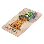 Flexible Dogue de Bordeaux Pirate Magnet (Côté Gauche)