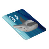 Flexible Dolphin Hugs Ocean Premium Magnet (Côté Droit)