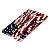 Flexible Donald Trump red, white, and blue patriotic magnet (Côté Gauche)