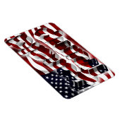 Flexible Donald Trump red, white, and blue patriotic magnet (Côté Droit)