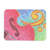 Flexible Double basse colorée et Clé - Magnet (Horizontal)