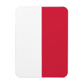 Flexible Drapeau de la Pologne Premium Flex Magnet (Vertical)