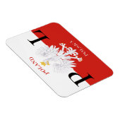 Flexible Drapeau de Pologne Polska Premium Flex Magnet (Côté Droit)